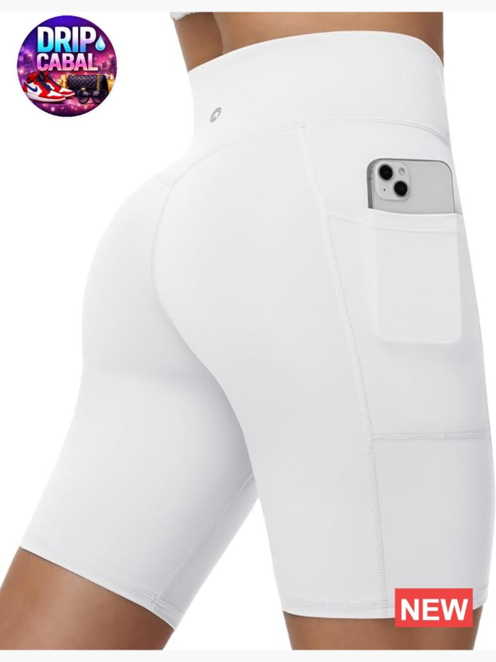 High Waist Biker Workout Shorts with Pockets 8/5/3 Inch